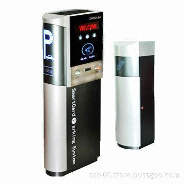 Car Park Management System with Barcode Ticket Dispenser and Steel/Tempered Glass Housing